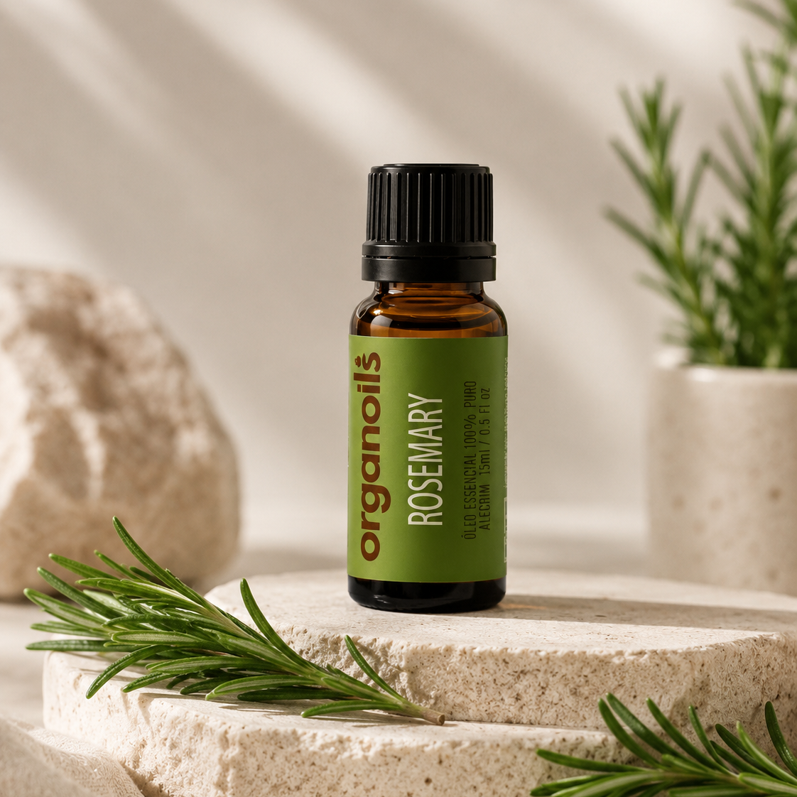 Óleo Essencial de Alecrim 15ml – Organoils