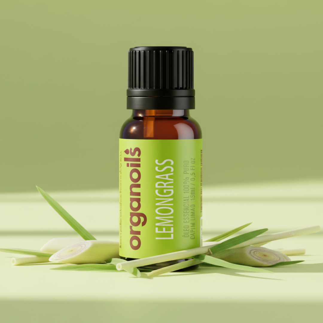 Óleo Essencial de Capim-limão (Lemongrass) 15ml – Organoils